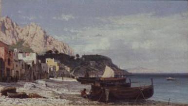 Friedrich Paul Nerly Veduta di Capri oil painting image